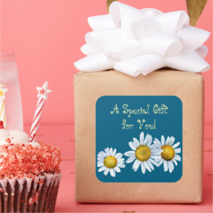 Autocollant Cadeau Marguerites Délicieuses