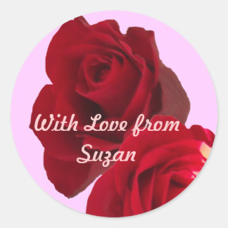 Autocollant cadeau Red Roses