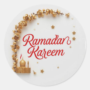 Autocollant cadeau thème Ramadan Kareem pour céléb