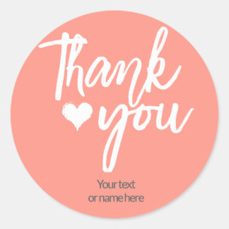 autocollant calligraphique Merci