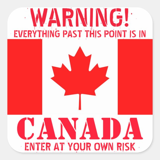 Autocollant Canada (Devant)