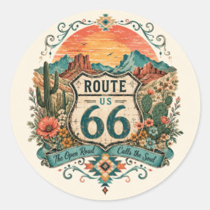 Autocollant Canyon Vista Route 66 Sud-Ouest