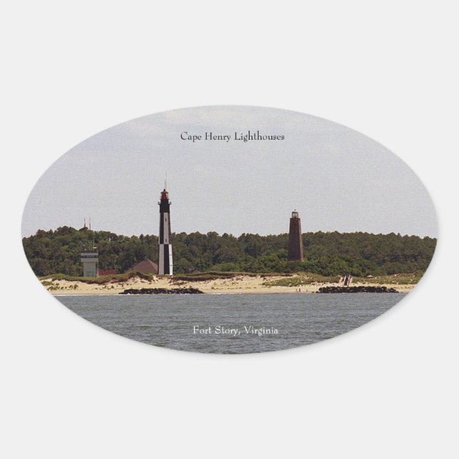 Autocollant Cape Henry Lighthouse (Devant)