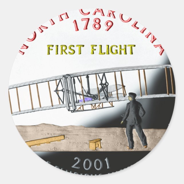 Autocollant Caroline du Nord (Devant)