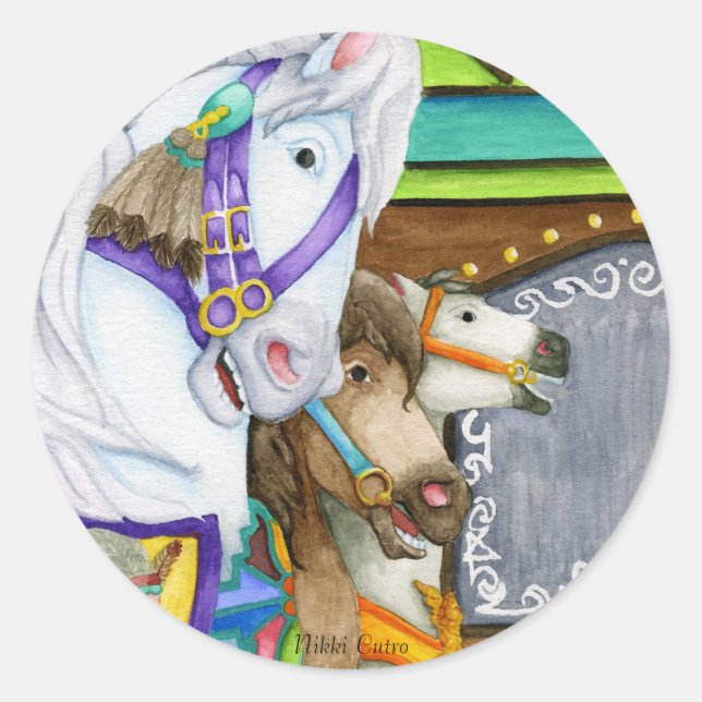 Autocollant Carousel Horse (Devant)