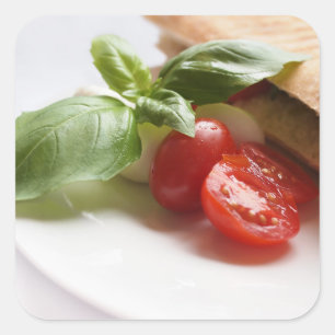 Autocollant carré alimentaire italien