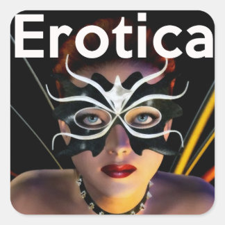 Autocollant Carré brillant Erotica Genre
