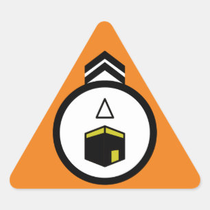 Autocollant carré de direction de Qibla