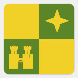 Autocollant carré du badge de la population de SCA
