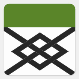 Autocollant carré du badge de la population SCA Al