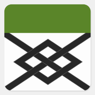 Autocollant carré du badge de la population SCA Al