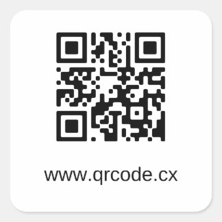 Autocollant Carré personnalisé