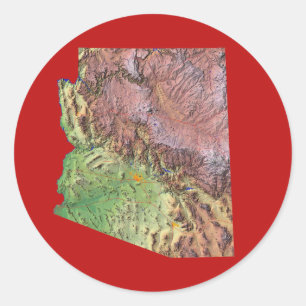 Autocollant Carte Arizona
