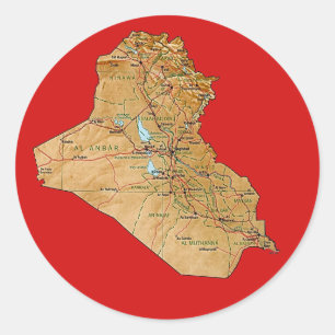 Autocollant Carte Irak