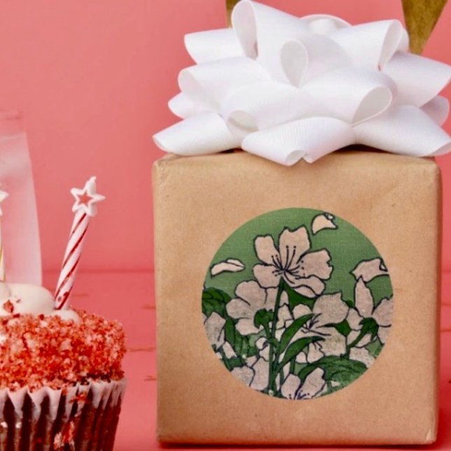 Autocollant Cascade Fleurs Roses (Créateur téléchargé)