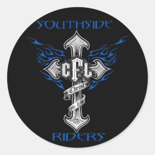 Autocollant casque Southside Riders