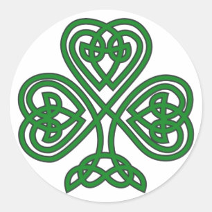 Autocollant Celtic Irish Shamrock St. Patrick's Da