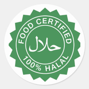 Autocollant certifié halal islamique