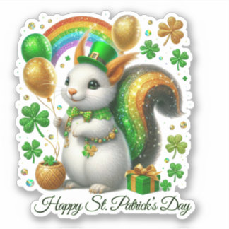 Autocollant Chanceux Joyeux St Patrick