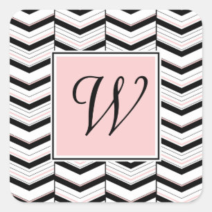 Autocollant Chevron noir blanc et blanc