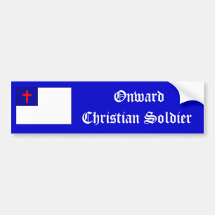 Autocollant chrétien en avant de soldat