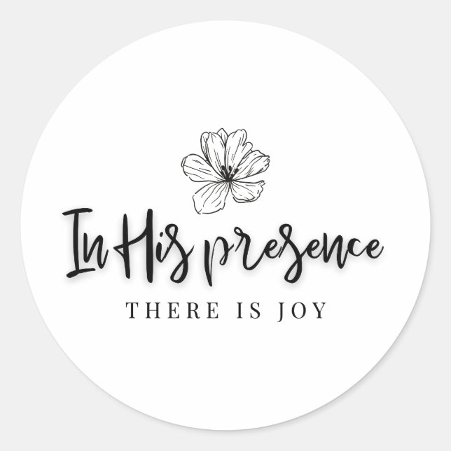 Autocollant chrétien | Sa foi de prière Inspiratio (Devant)