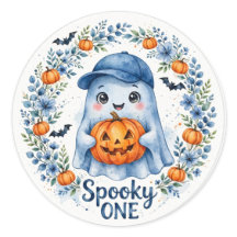 Autocollant Citrouille Blue Ghost Spooky ONE - Gar