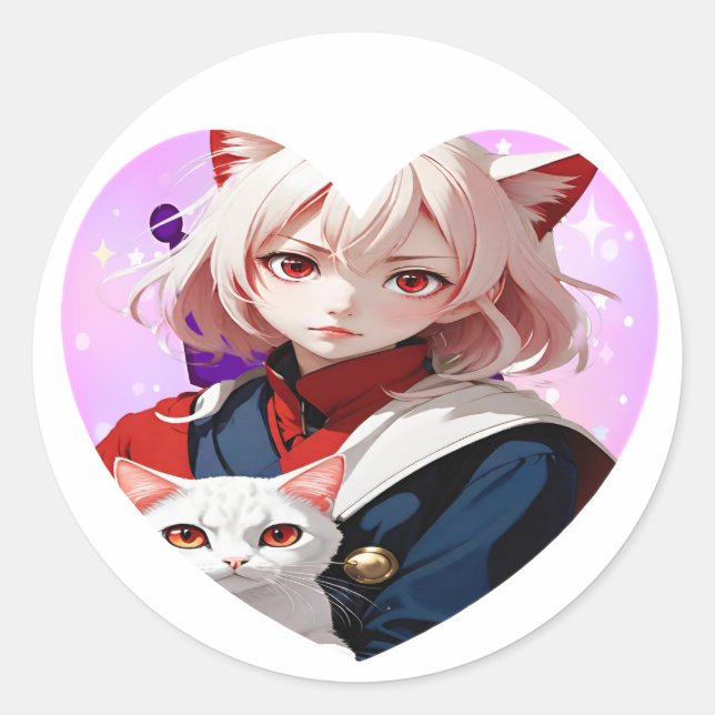 Autocollant Classic Round Sticker (Front)