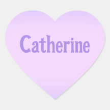 Autocollant Cœur Catherine Lavande Rose