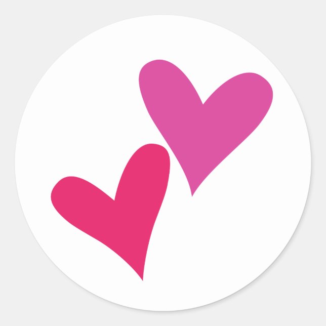 Autocollant coeurs et amour (Devant)