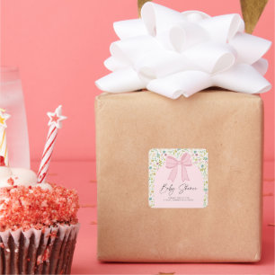 Autocollant Collection de Baby Shower Débuts Sucré