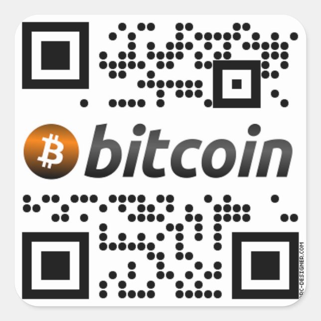 Autocollant commercial officiel Bitcoin (Devant)