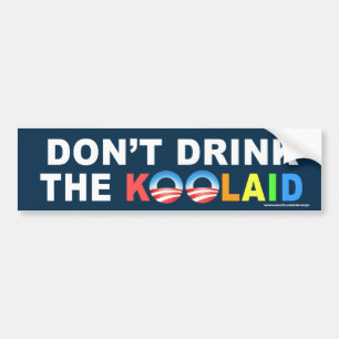 Autocollant conservateur "Ne buvez pas le Koolaid"