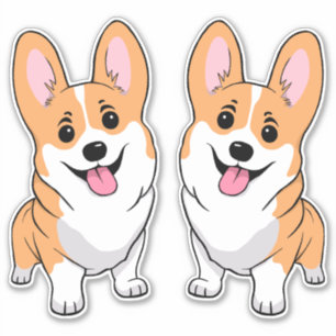Autocollant Corgi