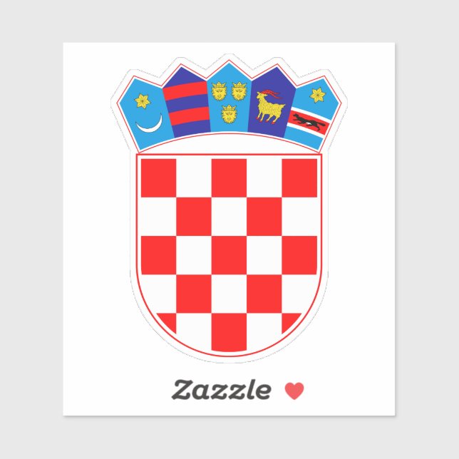 Autocollant croate Hrvatski Grb (Feuille)