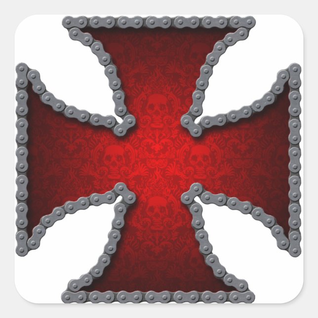 Autocollant croix de la chaîne de moto (Devant)