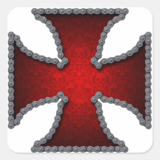 Autocollant croix de la chaîne de moto
