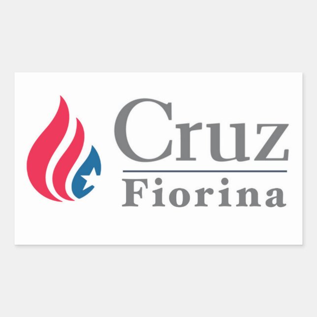 Autocollant Cruz/Fiorina 2016 (Devant)