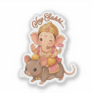 Autocollant Cute Little Ganesha