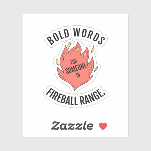 Autocollant D&D de la gamme Fireball (Feuille)