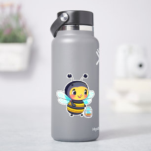 Autocollant d'abeille pour bouteille d'eau