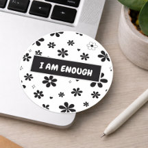 Autocollant d'affirmation | Motivation florale noi