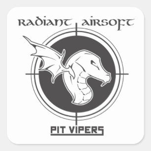 Autocollant d'Airsoft de vipères de mine