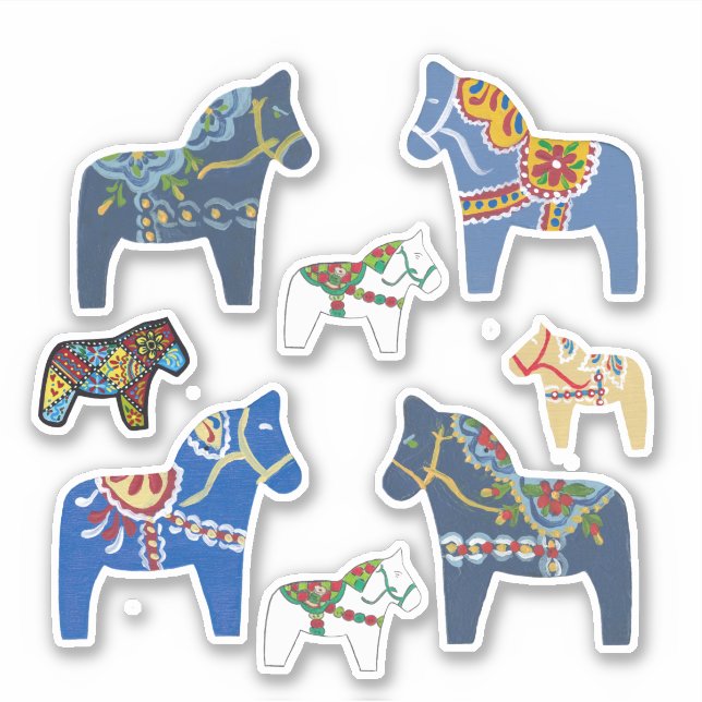 Autocollant Dala Horses (Devant)