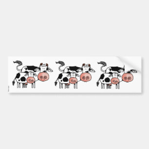 autocollant d'album à vache et à veau