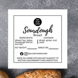 Autocollant d'allergène de boulangerie de pain au 