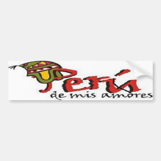 autocollant d'amores du Pérou de mis (Devant)