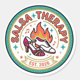 Autocollant d'amour de danse de thérapie salsa