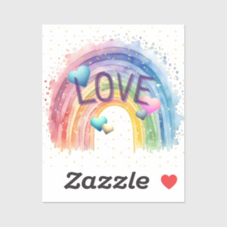 Autocollant d'amour et de fierté mignon