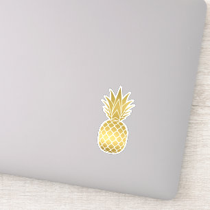 Autocollant d'ananas Faux Gold